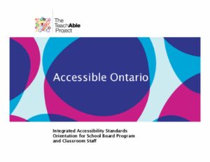 Image of Integrated Accessibility Standards Orientation cover