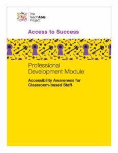 Image of PD Module: Accessibility Awareness for Classroom-based Staff cover